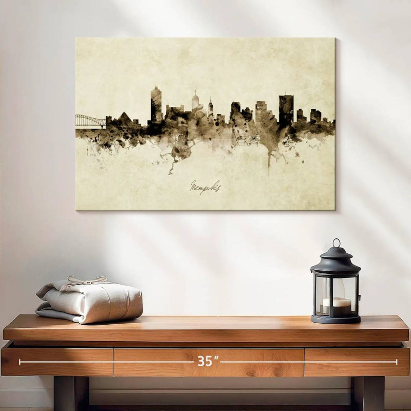 Memphis Tennessee Skyline I, 16" H x 24" W