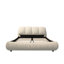 Lit élégant pour appartement, chambre d'amis, cadre de lit plateforme, lit plateforme tapissier avec dossier rembourré et structure en bois-2011910870-2011910868