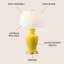 Lampe de table 29 po Herron-105700084