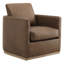 Fauteuil pivotant rembourré avec repose-pieds Bobbi