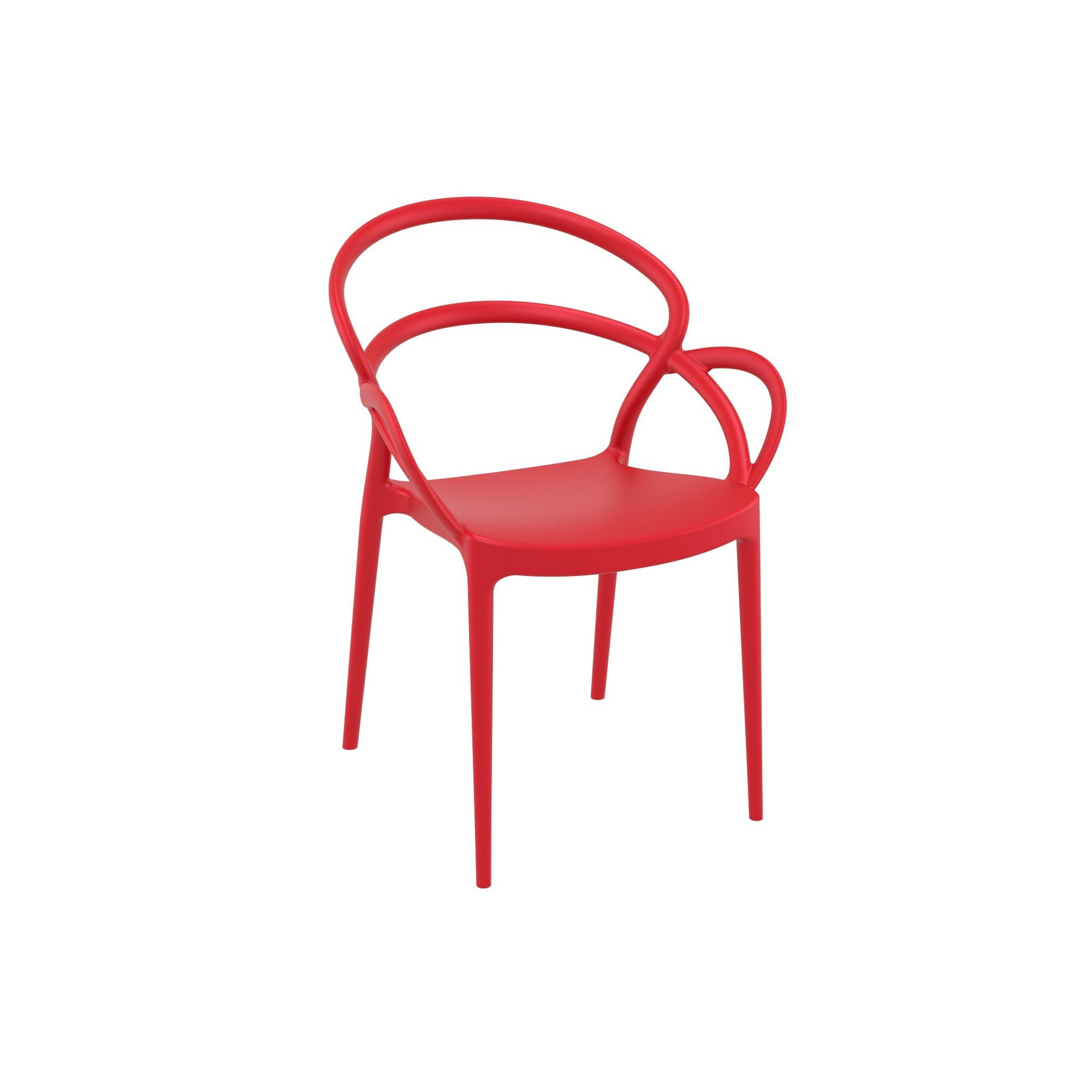 Farrah Mila Armchair 2 Person Seating Set, Red