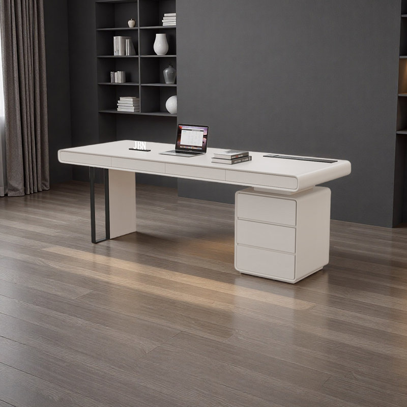 Bureau de luxe élégant, H 29,52 po x l 94,49 po x P 31,49 po