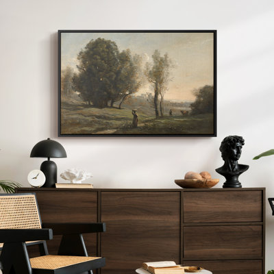Paysage (Souvenir des Landes), v. 1872 - Jean-Baptiste-Camille Corot - Toile tendue avec châssis Corot