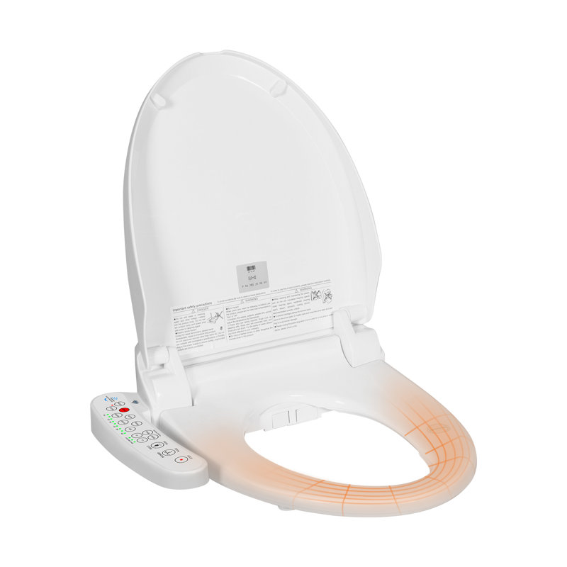 Smart Heated Toilet Seat with Self-Cleaning Nozzle