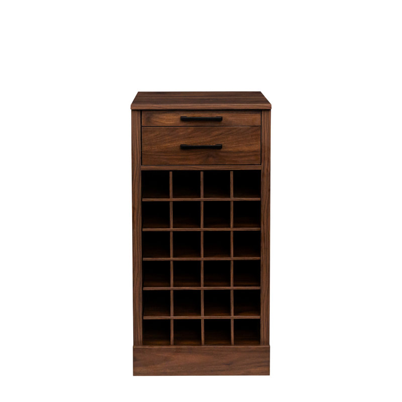 Armoire à vin de couleur brun noyer 28 - Buffet pour la décoration modulaire à usage domestique, Noyer brun