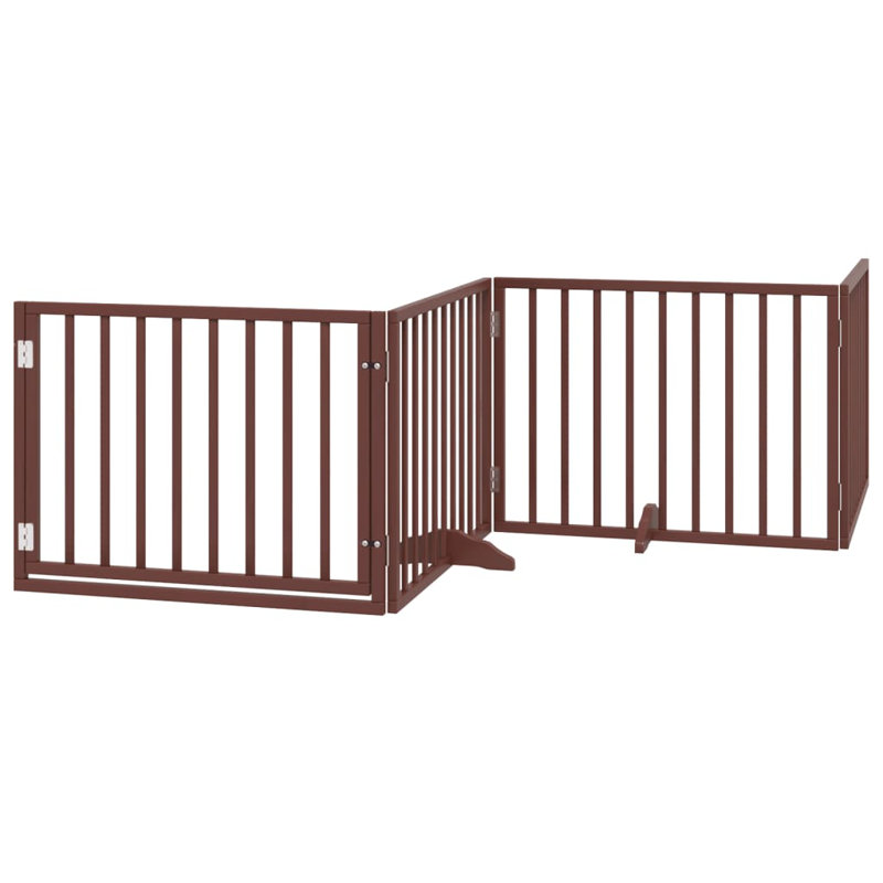 Ziggie Solid Wood Dog House Door, Brown, 60cm H x 320cm W x 2cm D