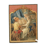Hand-Knotted High-Quality Pink, Beige, and Blue Area Rug