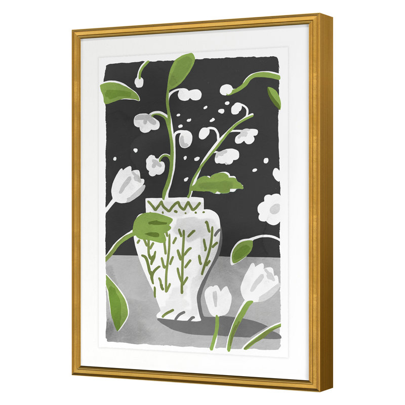 Peterloon Tall Print by Dana Gibson, 24" H x 17" W x 1" D, Gold