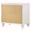 Table de chevet 2 tiroirs blanche