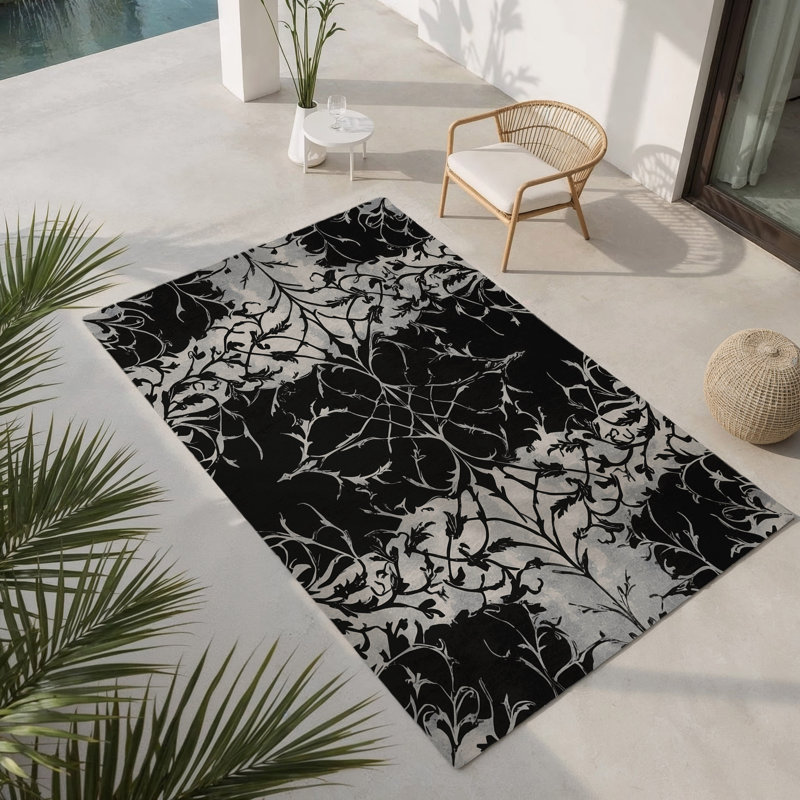 Dusk Tapestry Indoor And Outdoor Area Rug, Rectangle 4' x 6'