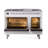 ILVE Nostalgie II Series Noblesse 48 inch Dual Fuel Range with 8 Sealed Burners, Griddle (Glass Door)-112295484-112295494-112295488