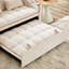 Canapé beige moderne avec dossier réglable et fonction de charge (oreillers confortables pour lit pliable)-114962494