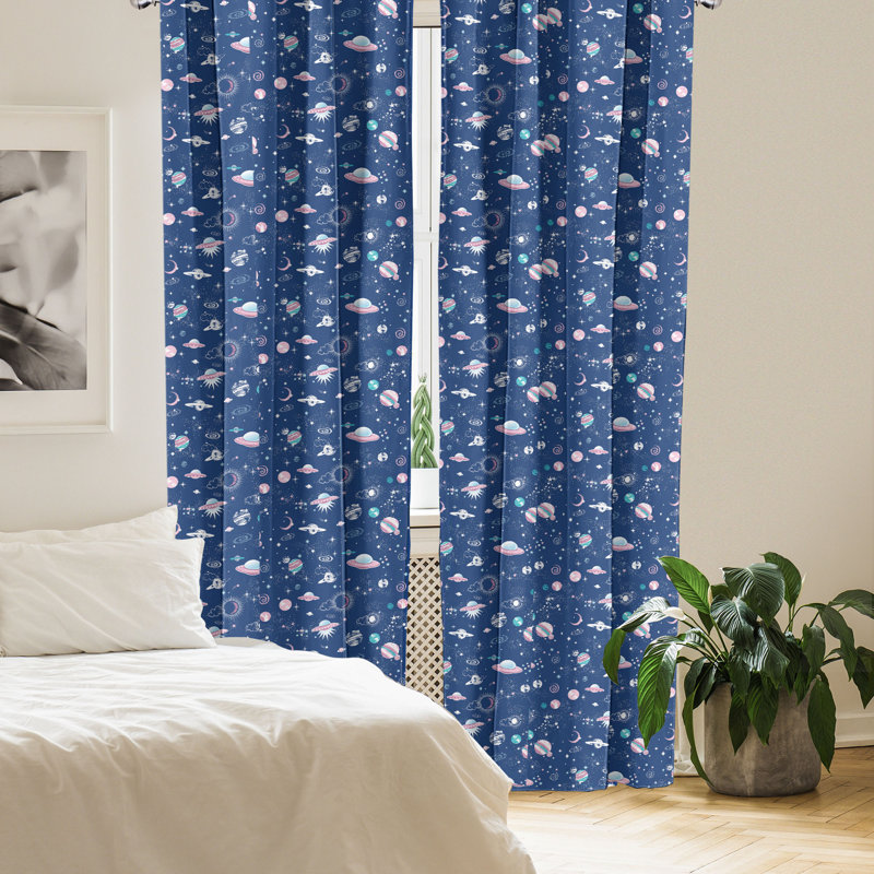 Rideaux 4 panneaux East Urban Home, L 56 po x L 84 po