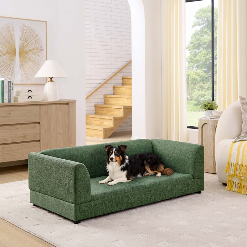 Comfortable Oversized Pet Sofa, Olive Green