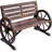 Solid Wood Fir Outdoor Bench-632550378