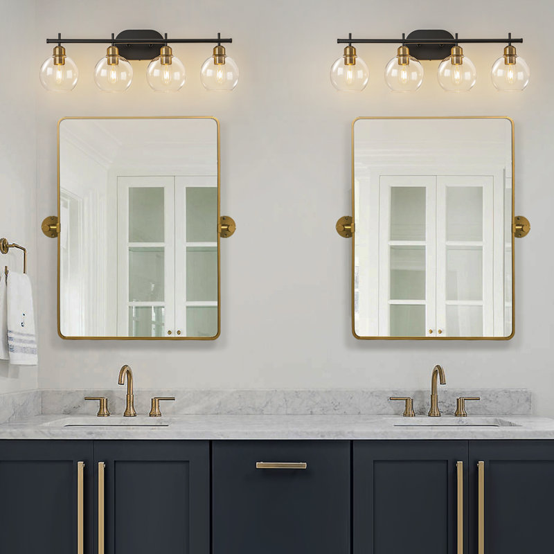 Glausen 4 - Light Dimmable Vanity Light, Brushed Gold
