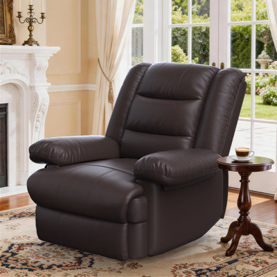 86cm Wide Standard Recliner Sofa Classic Oversize Manual Recliner Sofa