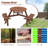6-Person Circular Outdoor Wooden Picnic Table For Patio, Backyard, Garden, Built-In Benches-2101512218