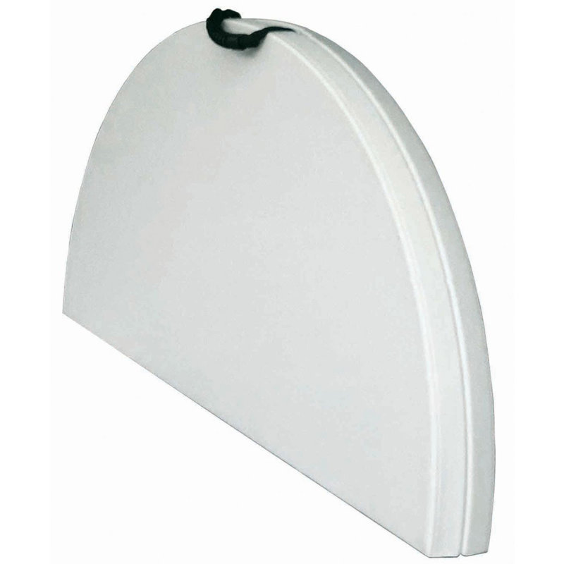 Plastic Circular Fold-in-Half Portable Folding Table, 29'' H X 48'' L