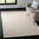 Cherif Wilton Hand Hooked Viscose/Wool Solid Color Rug in Gray