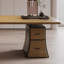 Bureau de direction rectangulaire en bois massif avec tiroirs Walnut-1167125460