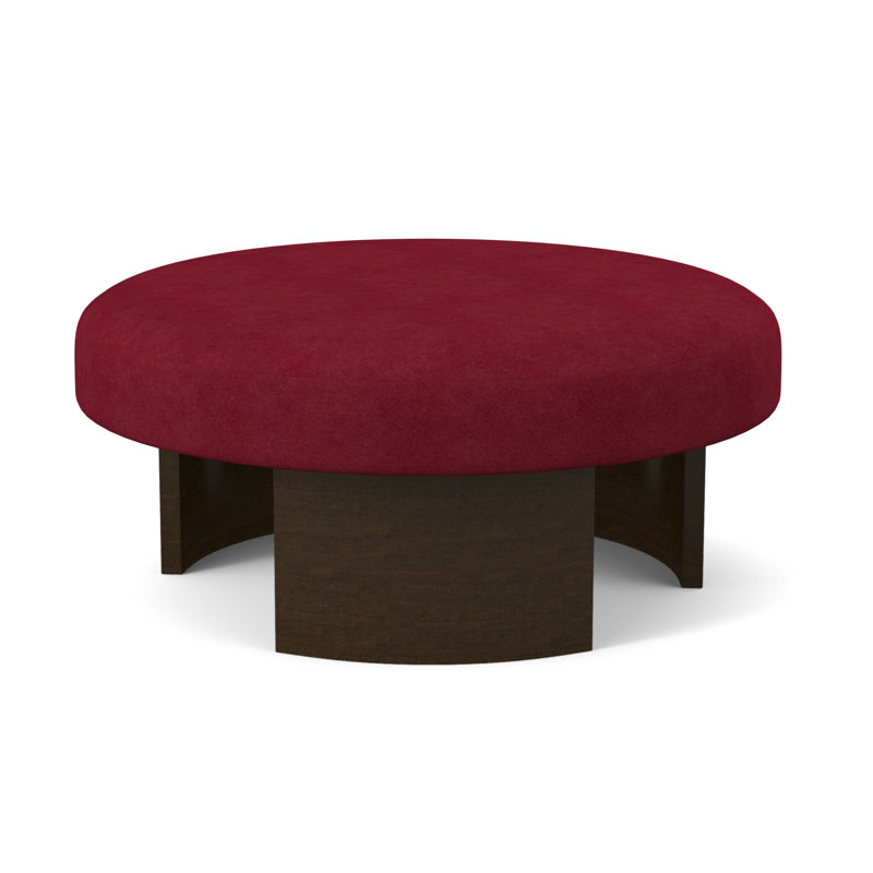 Repose-pieds Eclipse, Noyer noir, Mélange de polyester Margaret Tangelo