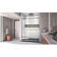 DreamLine Encore P 32 po x l 60 po x H 78 3/4 po Porte de douche semi-encadrée en chrome avec ensemble de base de douche à drain central blanc-132254061-29346420-29346425