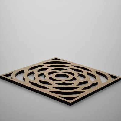 Panneaux muraux décoratifs en bois Edinburg, très petit, l 7 3/8 po x H 7 3/8 po x T 3/8 po, chêne blanc