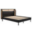 Lit plateforme en rotin Modern