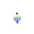 4.5'' Glass Hanging Figurine Ornament