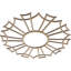 Médaillon de plafond en bois ajouré de 20 po x H 7 po x P 7 po x 7 pi-63412105-63412100