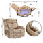 Fauteuil inclinable à bascule pivotant surdimensionné de 37,8 po avec chaleur et massage-922212331