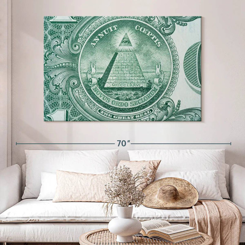 Billet de dollar américain Kerner, H 34 po x l 51 po