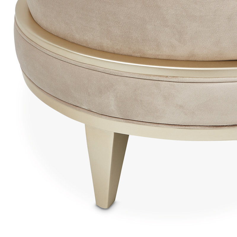 Villa Cherie Chaise Lounge, Porcini Velvet