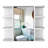 Medicine Cabinet Milano, Six External Shelves Mirror, White Finish-61671894