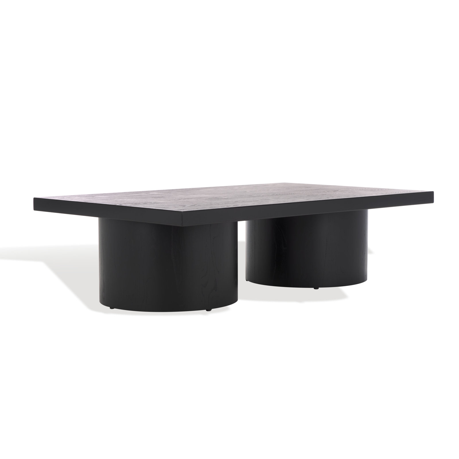 Hidalgo Solid Wood Single Coffee Table, Black