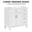 Meuble-lavabo de salle de bain avec lavabo en céramique, portes à fermeture douce, 4 tiroirs de rangement-1236601237