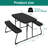Dumlao 4 - Person Patio Dining Set with Rectangular Table-333795772