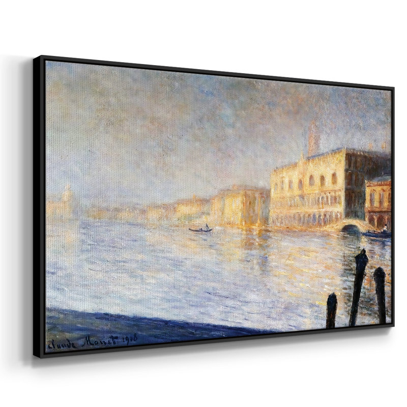 " The Doges' Palace, 1908 ", Black, 17" H x 25" W x 2" D