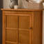 34.2 Inch Tall Mid Century Modern Floor Cabinet with Adjustable Shelf, Retro Storage for Entryway, Hallway, Living Room, Kitchen, and Bathroom, Walnut Finish