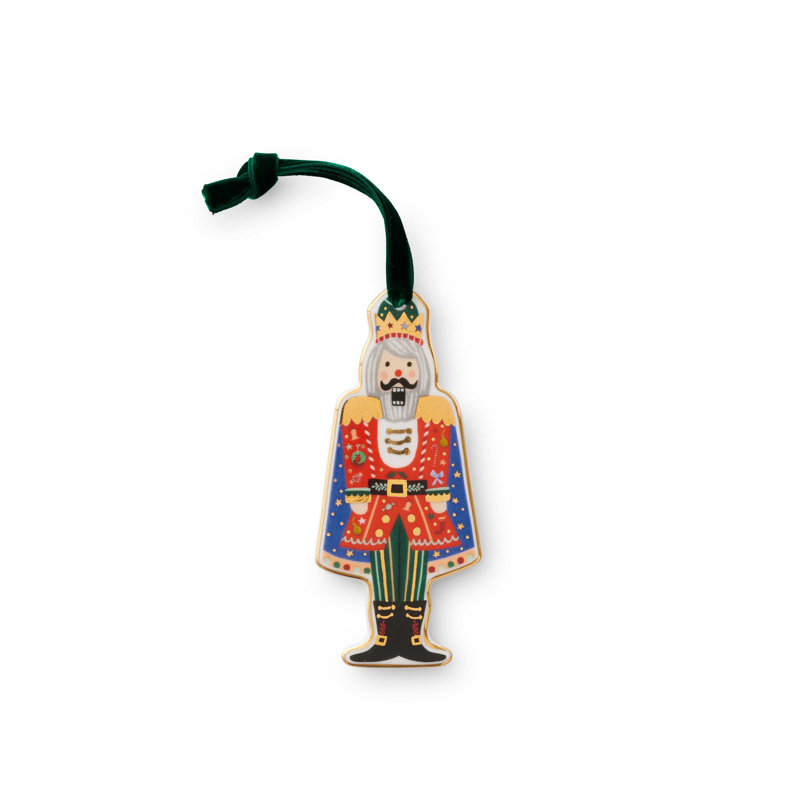 5" Porcelain Holiday Shaped Ornament