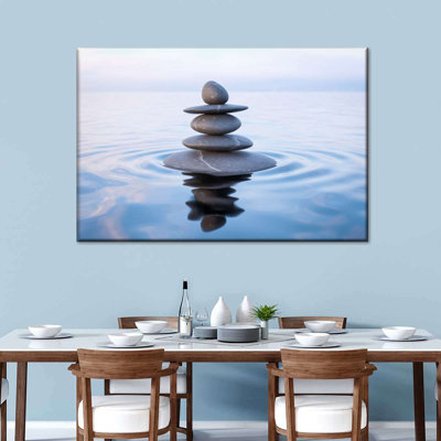 " Zen Stone Balance Canvas Print "