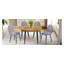 Ensemble de table et de chaises. Table de salle à manger moderne en MDF extensible. Convient pour des rassemblements de tailles différentes.-877177868