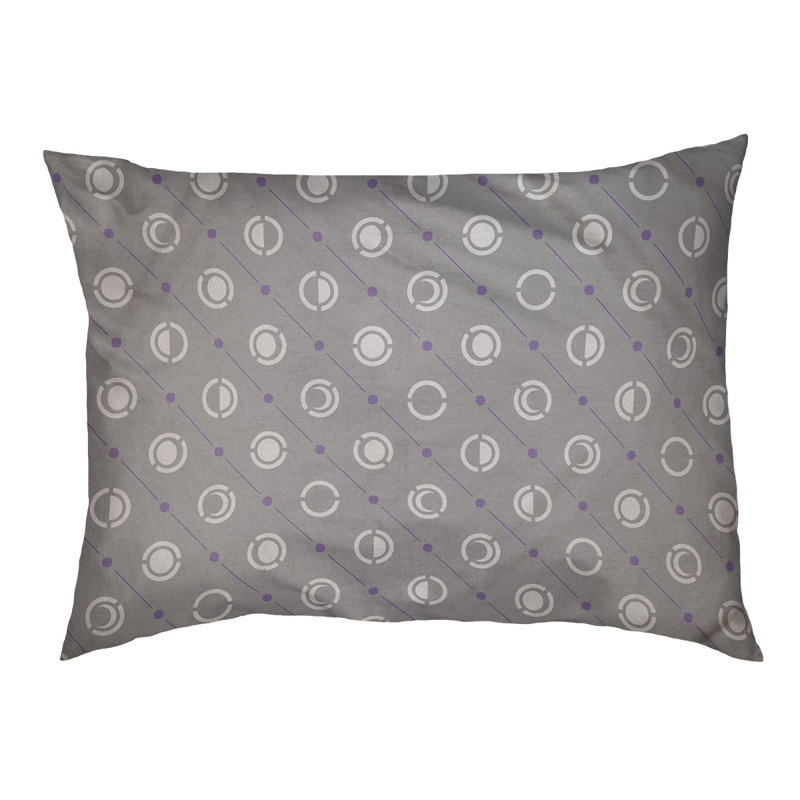 Coussin intérieur pour chien moon phases Chenault, Grand (l 50 po x P 7 po x H 40 po), Mauve