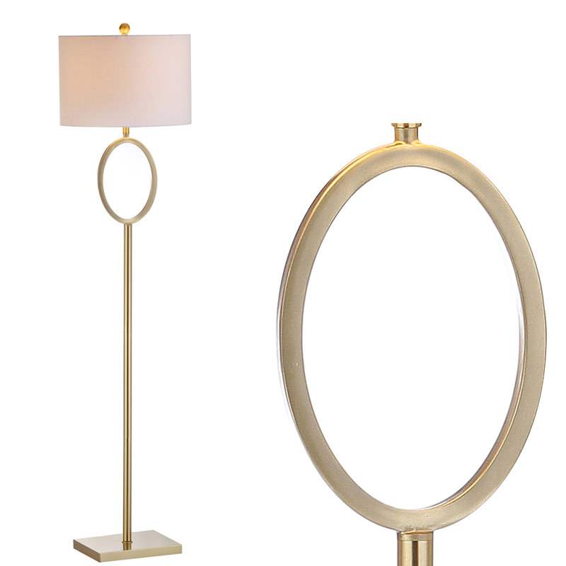 Courson 61'' Traditional Floor Lamp, Brass