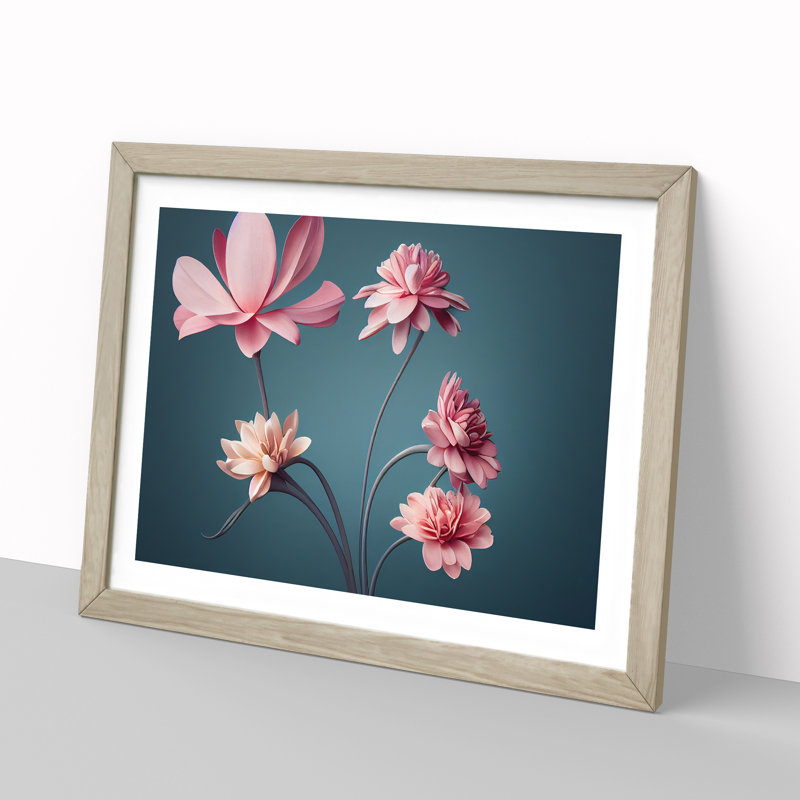 Unbelievable Flowers - Framed Print, 25cm H x 34cm W x 2cm D, Oak