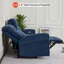 Canapé inclinable électrique de 87,8 po de largeur avec console rabattable et éclairage DEL Endrik, canapé 3 places pour petits espaces de salon et véhicule récréatif-1416733265