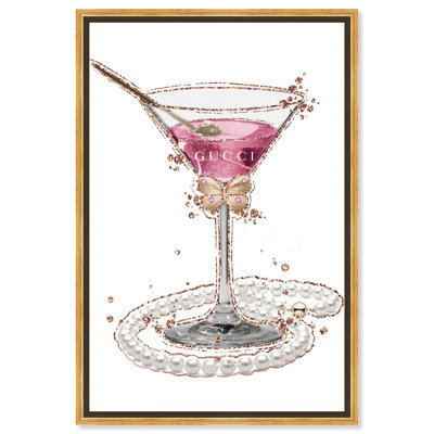 Glimmering Martini Drinks and Spirits Wall Art by Art Remedy