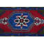 Tapis Oushak rétro vintage en laine avec frange pour la salle de bain Anatolian