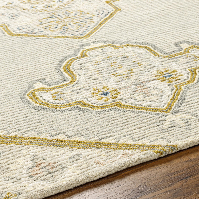 Rectangle Domph Wool Area Rug, Rectangle 2' x 3'